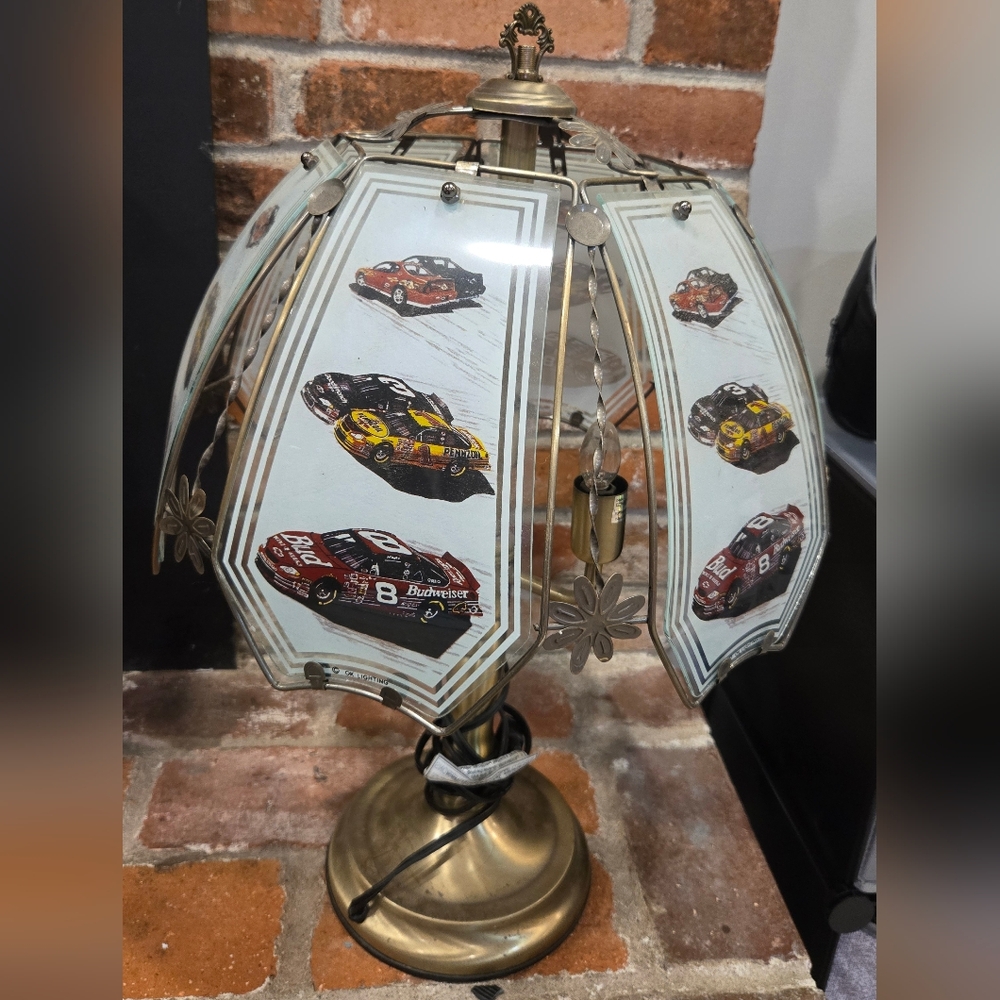 Vintage Dale Earnhardt Jr 3 Way Touch Lamp.